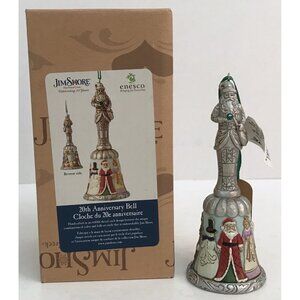 Jim Shore Enesco Heartwood 20th Anniversary Santa Bell Ornament 6010830 NEW